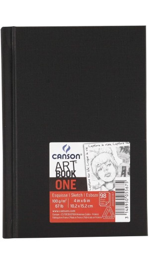 CADERNETA SKETCH ARTBOOK ONE A6 100G S/PAUTA 98FLS CANSON