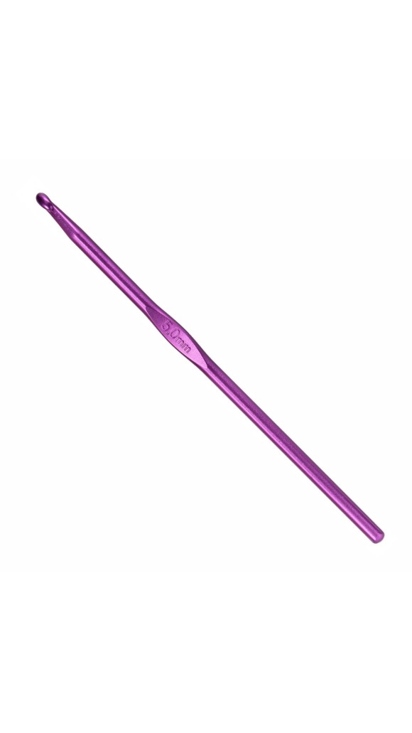 AGULHA DE CROCHE 05.0 MM ALUMÍNIO ROXO