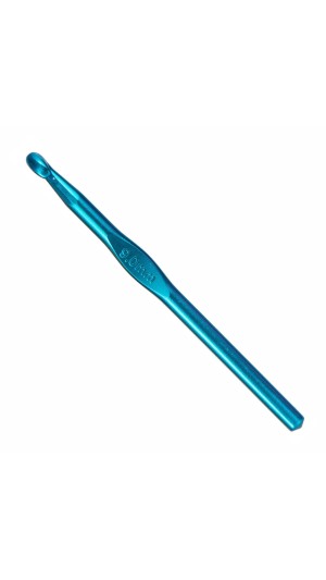 AGULHA DE CROCHE 09.0 MM ALUMÍNIO AZUL ROYAL