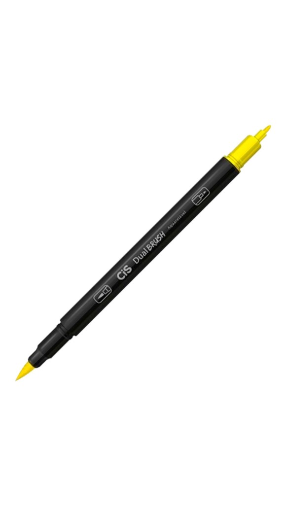 CANETA PINCEL DUAL BRUSH PEN AQUARELÁVEL CIS - CORES