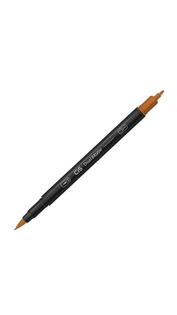 CANETA PINCEL DUAL BRUSH PEN AQUARELÁVEL CIS - CORES