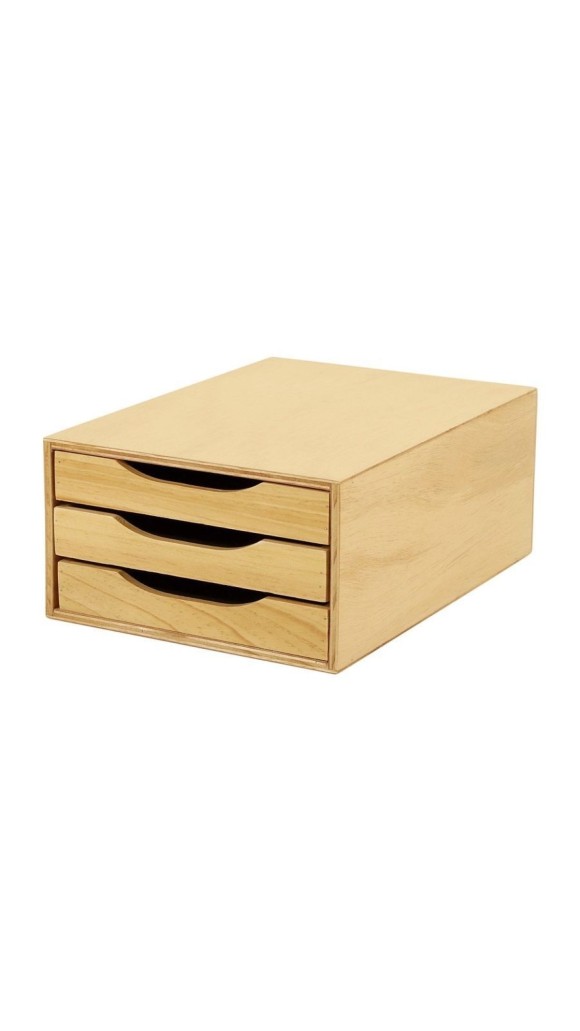 ARQUIVO 03 GAVETAS MDF PINUS
