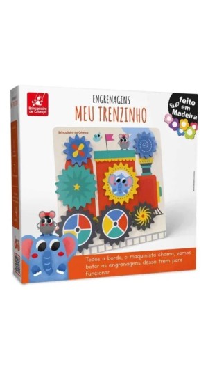 BRINQUEDO PEDAGOGICO  ENGRENAGENS MEU TRENZINHO BRINCADEIRA DE CRIANÇA