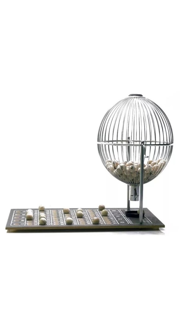 GLOBO BINGO Nº3 CROMADO 1 A 75 TREIS REIS