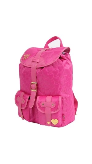 MOCHILA 2 ALÇAS JUV.FEM.CAPRICHO LOVE ME C/TAMPA