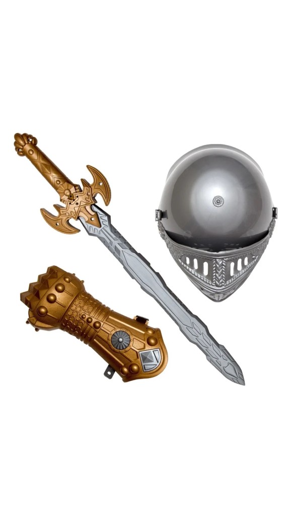 KIT CAVALEIRO DRAGÃO HEROI MEDIEVAL PICA-PAU