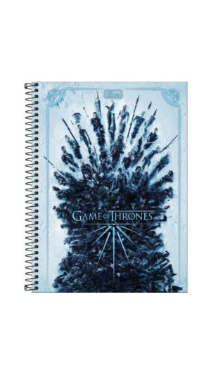 CADERNO UNIVERSITÁRIO CAPA DURA MASC.1X1 GAME OF THRONES 80F