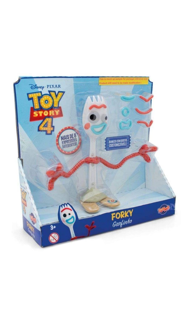 BONECO FORKY ROSTO CUSTOMIZAVEL TOY STORY 4