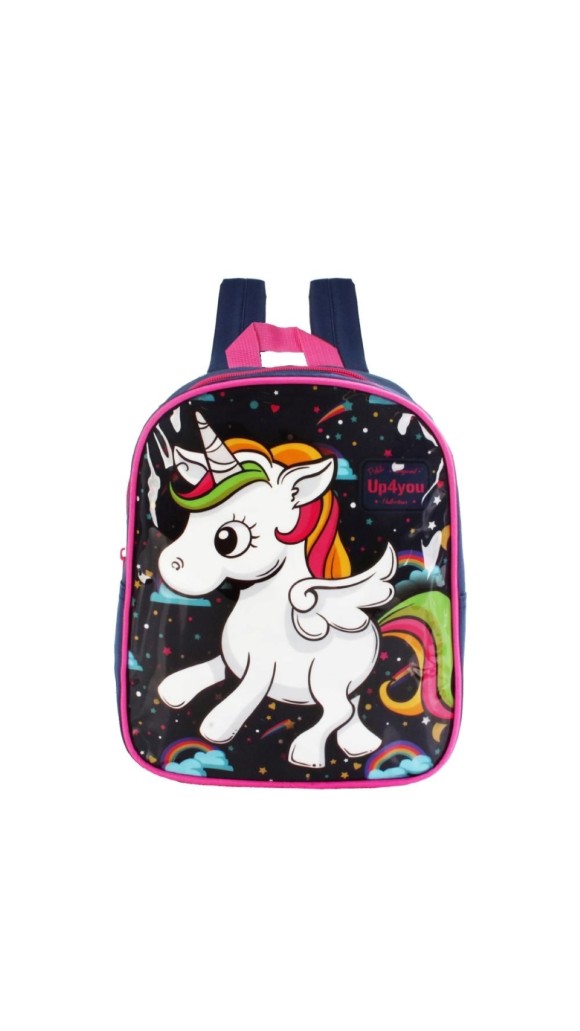  MOCHILA ESCOLAR UNICORNIO BRANCO LUXCEL