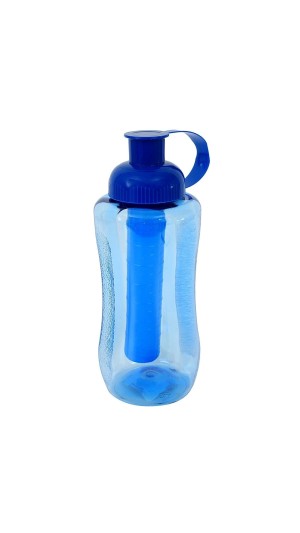 GARRAFA DE PLAST.SQUEEZE C/TUBO DE GELO 600ML