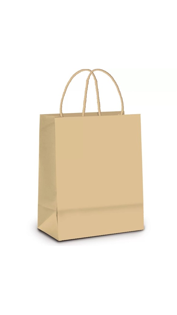 SACOLA PAPEL KRAFT PARDO G 32X26,5X13 JUSSARA