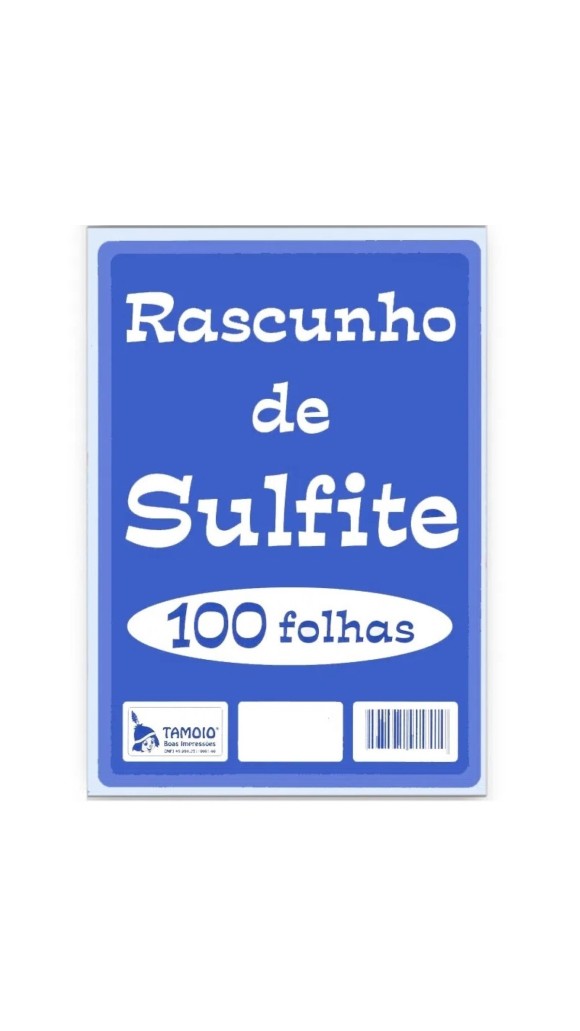 BLOCO RASCUNHO SULFITE 156X219 100F.PACOTE C/10 BLOCOS