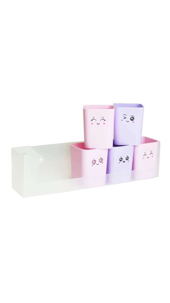 KIT PORTA OBJETOS DELLOCOLOR DOÇURA C/5 UNID.