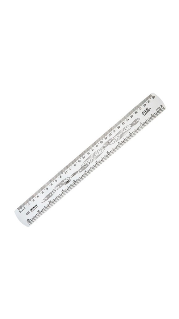 REGUA FLEXIVEL 30CM CRISTAL