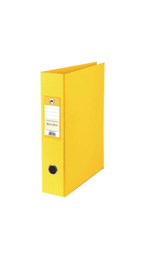 PASTA REGISTRADORA A/Z USUAL OFICIO LL AMARELO