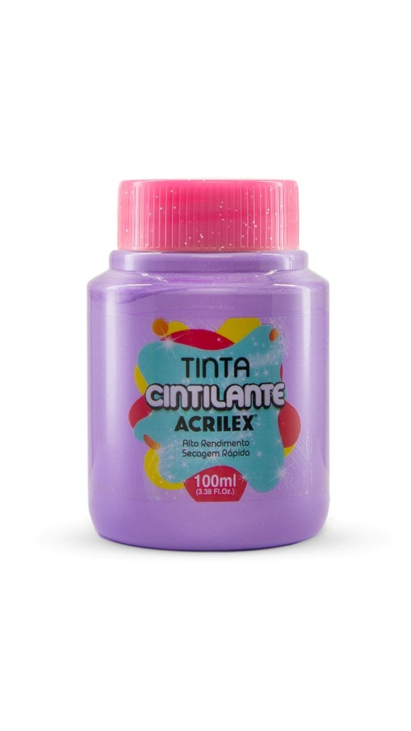 TINTA PVA CINTILANTE 100ML ACRILEX
