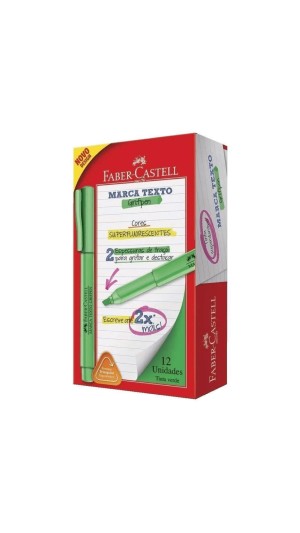 MARCA TEXTO GRIFPEN FABER-CASTELL CAIXA C/12 UNID.