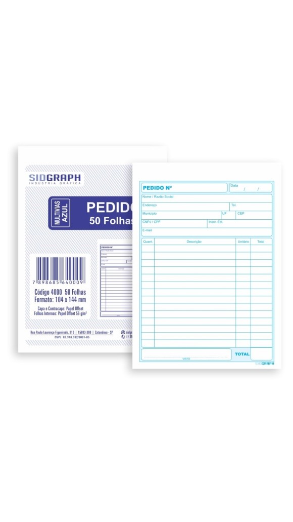 PEDIDO 104X144 1VIA 50F