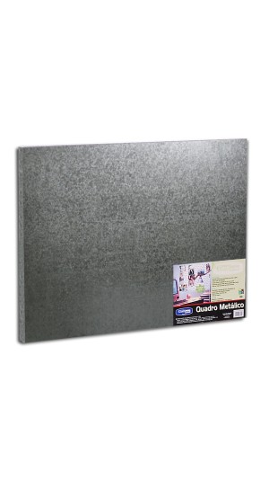 QUADRO METALICO PRATA MEDIO 60X45