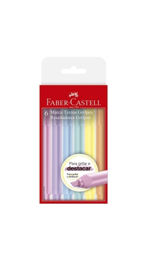 MARCA TEXTO GRIFPEN C/04 UNID BLISTER FABER-CASTELL