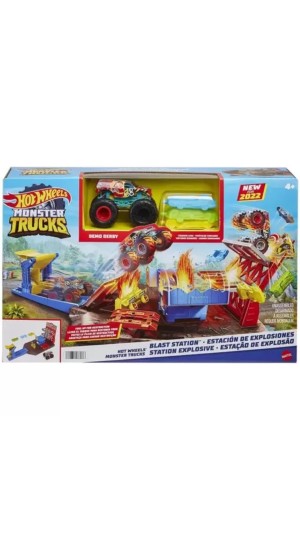 HOT WHEELS MONSTER TRUCKS ESTAÇÃO DE EXPLOSÃO MATTEL