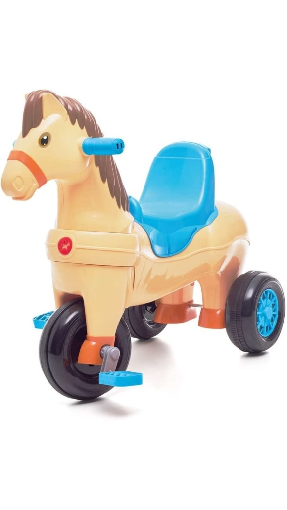 TRICICLO COM EMPURRADOR POTÓ AZUL CALESITA