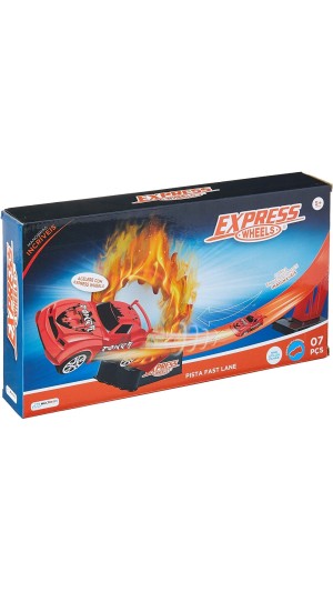 EXPRESS WHEELS PISTA FAST LANE 07 PÇS MULTIKIDS