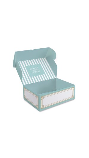 CAIXA P/PRESENTE RETANGULAR REALCE M 25X17X8,5CM CROMUS
