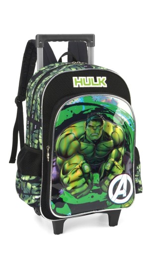 MOCHILA C/CARRINHO MASC.HULK IC38106AG LUXCEL