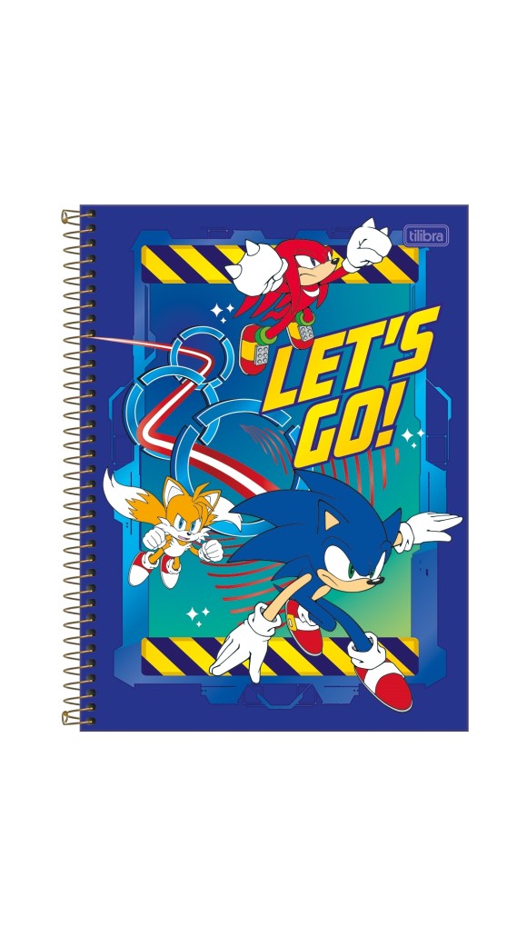CADERNO UNIVERSITARIO CAPA DURA.MASC.1X1 SONIC 80F.2023 TILIBRA