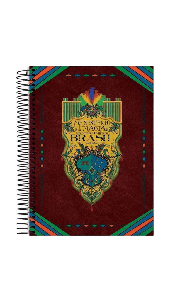 CADERNO UNIVERSITÁRIO CAPA DURA ESPIRAL MASC.10X1 ANIMAIS FANTÁSTICOS 160F.2023 JANDAIA