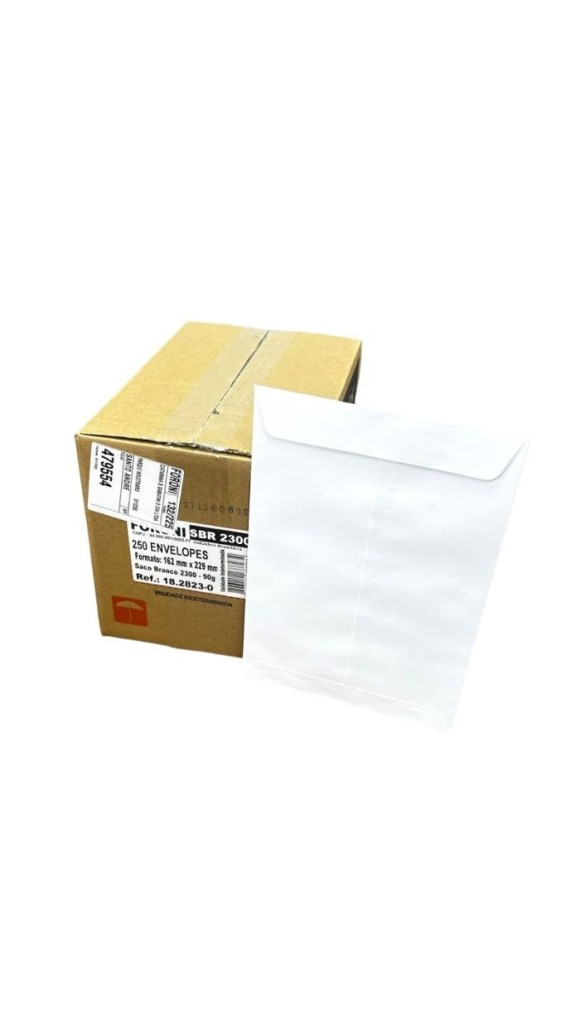 ENVELOPE SACO 162X229 BRANCO FORONI CAIXA C/250 UNID