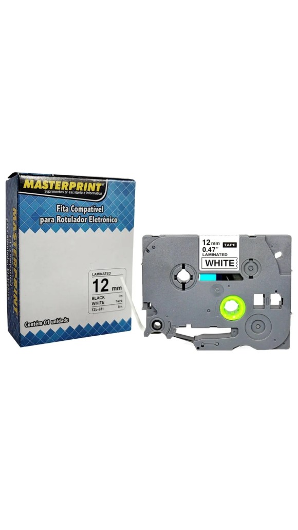 FITA PARA ROTULADOR ELETRONICO 12MM MASTERPRINT