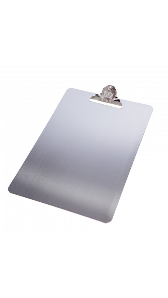 PRANCHETA ALUMINIO OFICIO GRAMPO METAL STALO