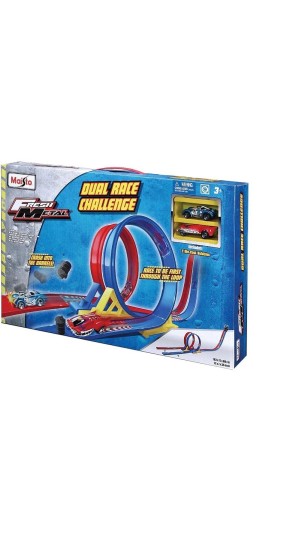 AUTO PISTA FRESH METAL DUAL RACE CHALLENGE CALIFORNIA TOYS