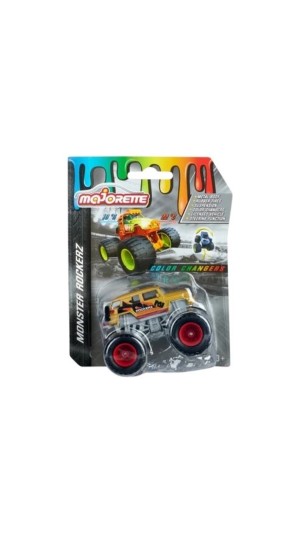 MAJORETTE COLEÇÃO COLOR CHANGERS MONSTER ROCKERZ 1:64 CALIFORNIA TOYS