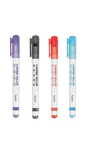 CANETA CARIMBO ROLLER LUNIX CR2 SORTIDAS 2023 TILIBRA