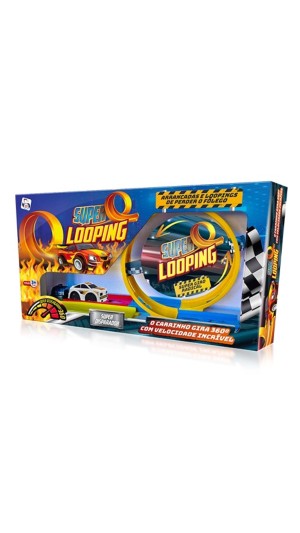 PISTA SUPER LOOPING SIMPLES C/01 CARROS PICA-PAU