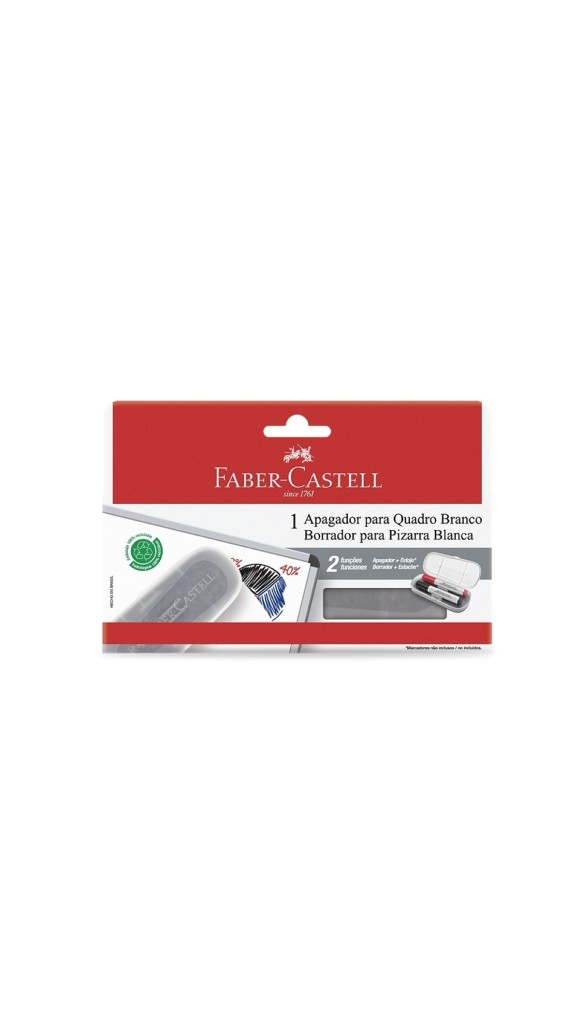 APAGADOR QUADRO BRANCO FABER-CASTELL