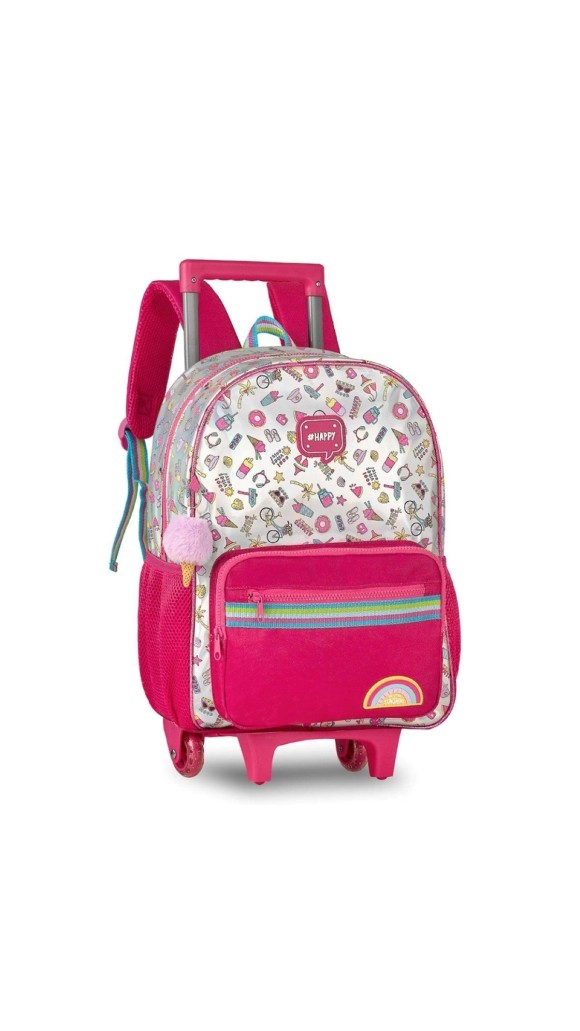 KIT MOCHILA + ESTOJO + LANCHEIRA HAPPY HL23083K CLIO