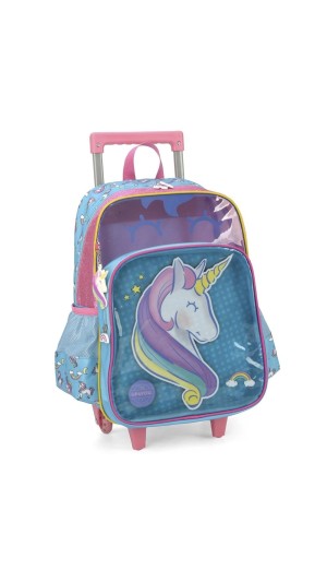 MOCHILA C/CARR.FEM.UNICÓRNIO IC39422UP 2024 LUXCEL