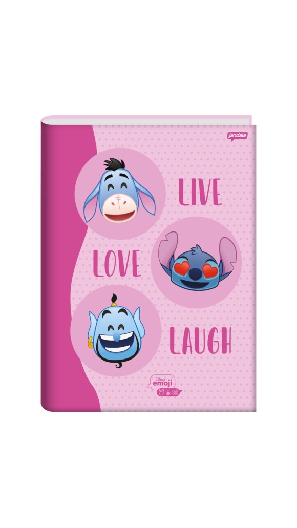 CADERNO BROCHURA.UNIV.C.D.FEM.DISNEY EMOJI 80F.2024 JANDAIA