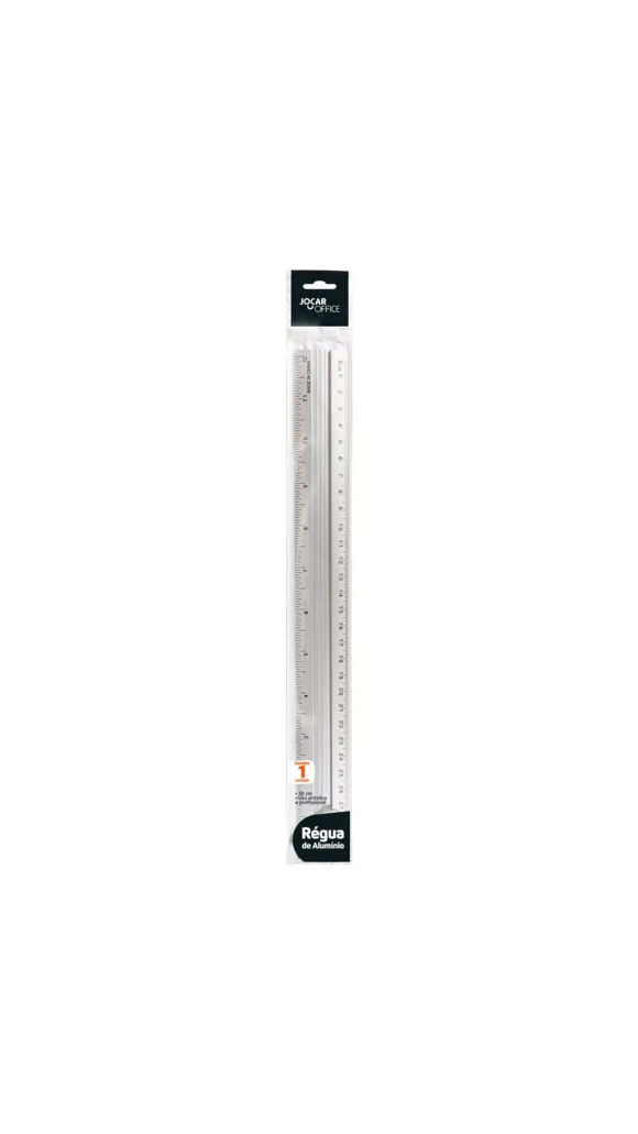 RÉGUA ALUMÍNIO 30CM JOCAR OFFICE