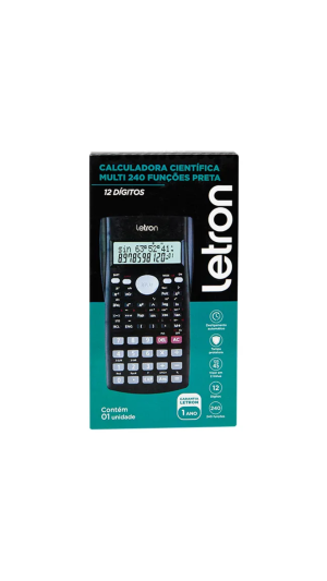 CALCULADORA CIENT.LETRON MULTI 240 FUNÇÕES