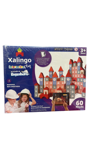JOGO BRINCANDO DE ENGENHEIRO INTERATIVO C/60 PCS XALINGO
