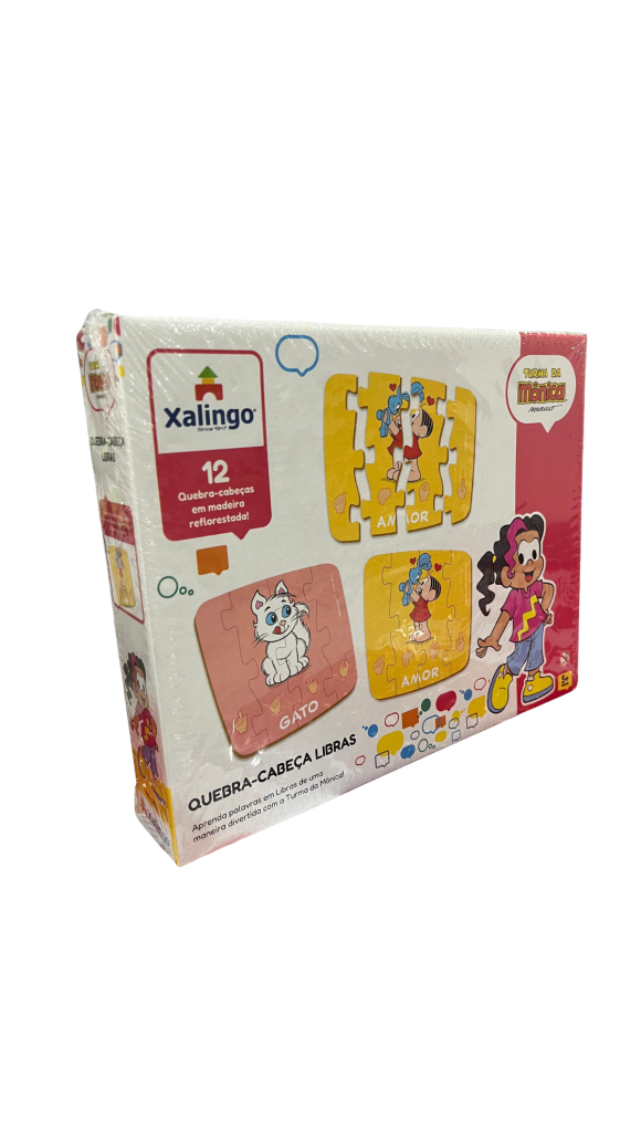 QUEBRA-CABEÇA LIBRAS TURMA DA MÔNICA C/50 PCS XALINGO