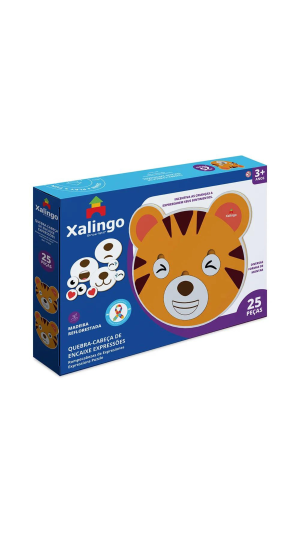 QUEBRA-CABEÇA DE EXPRESSÕES TDAH C/25 PCS XALINGO