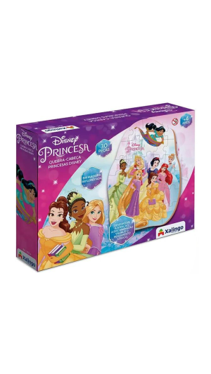 QUEBRA-CABEÇA PRINCESAS DISNEY C/30 PCS XALINGO