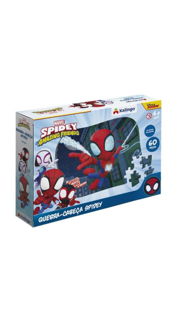QUEBRA-CABEÇA SPIDEY C/60 PCS XALINGO