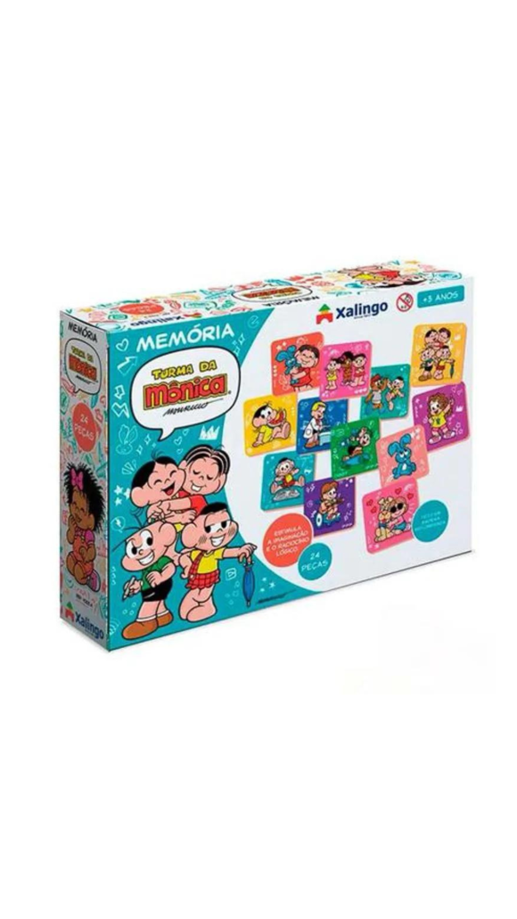 JOGO DA MEMÓRIA TURMA DA MÔNICA C/24 PCS XALINGO